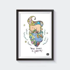 Magical beard Wall Art