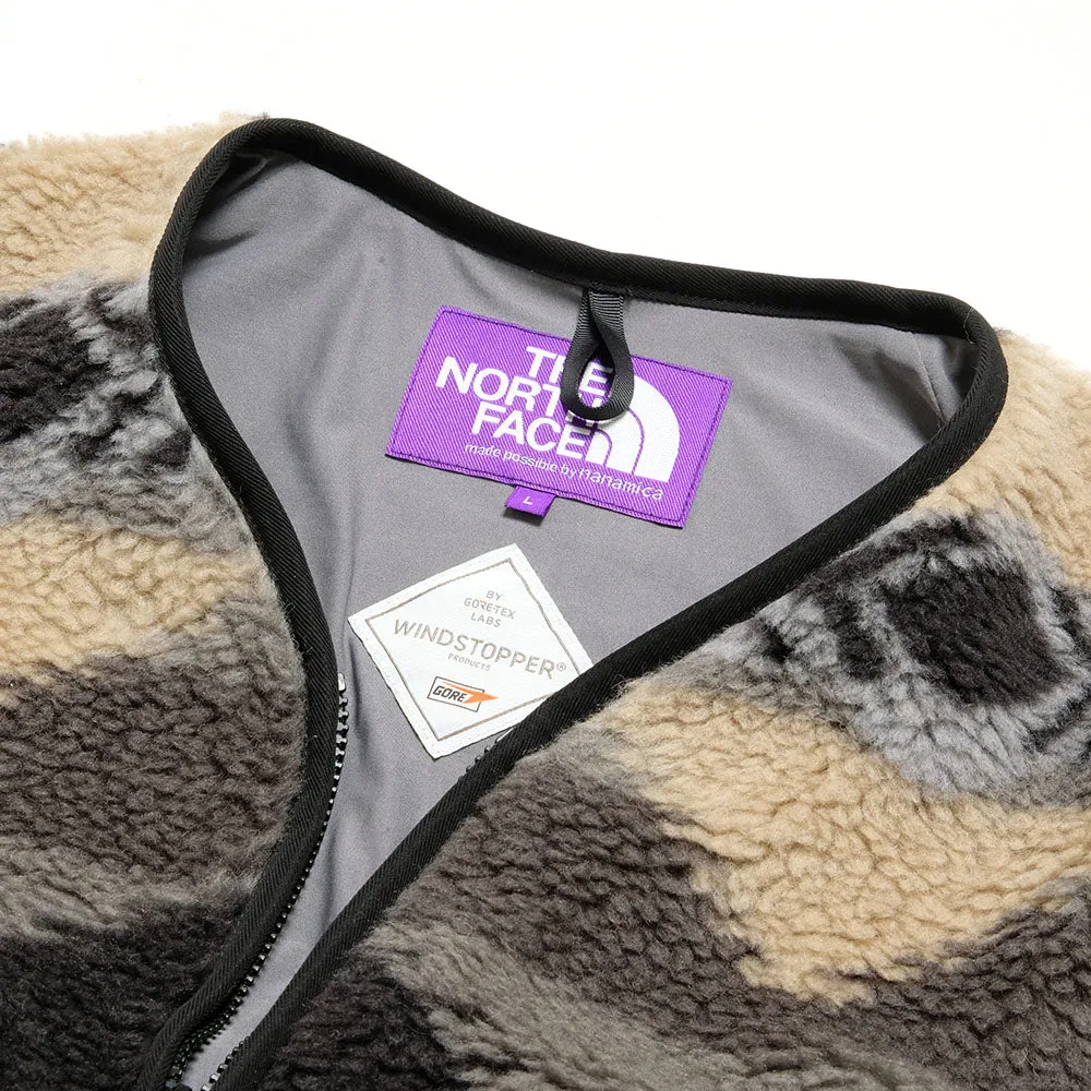 THE NORTH FACE PURPLE LABEL - NP Wool Boa WINDSTOPPER Field Cardigan - NA2354N