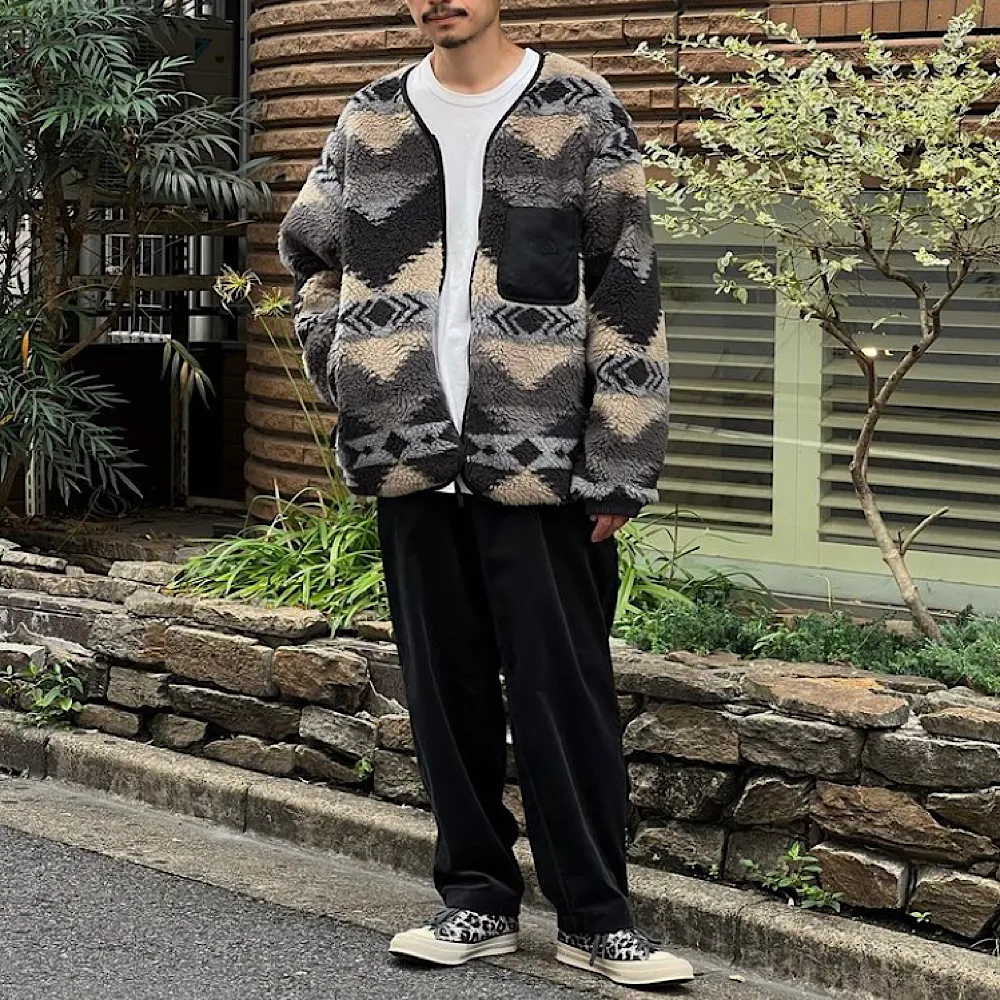 THE NORTH FACE PURPLE LABEL - NP Wool Boa WINDSTOPPER Field Cardigan - NA2354N
